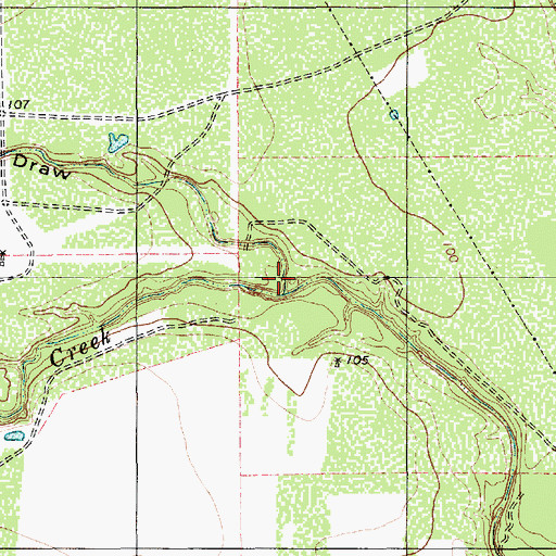 Topographic Map of McFall Draw, TX