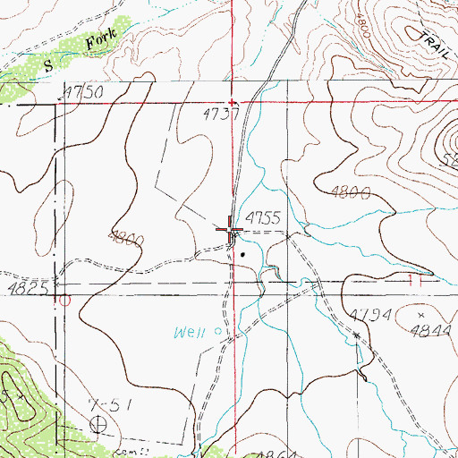 Topographic Map of Wear Ranch, AZ