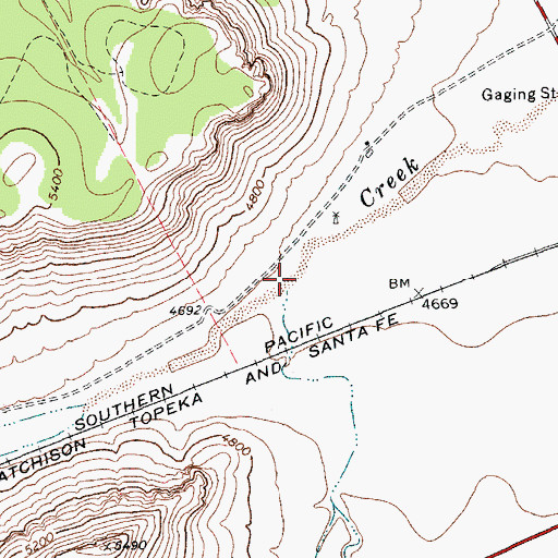 Topographic Map of McIntyre Creek, TX