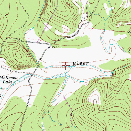 Topographic Map of McKenzie Draw, TX