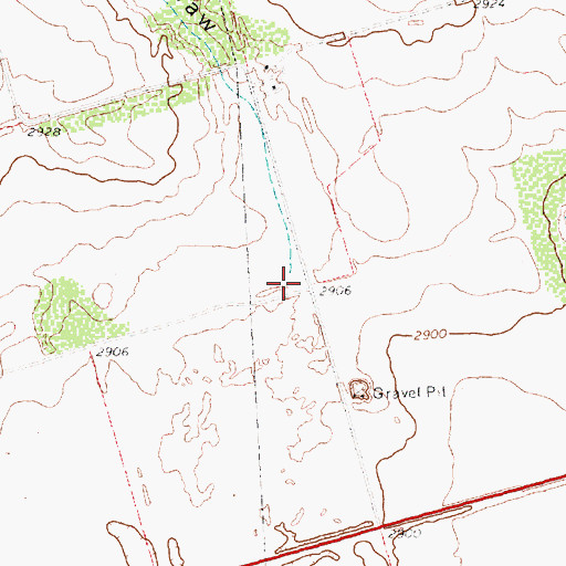 Topographic Map of McKenzie Draw, TX