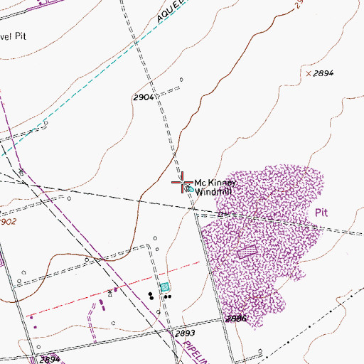 Topographic Map of McKinney Windmill, TX