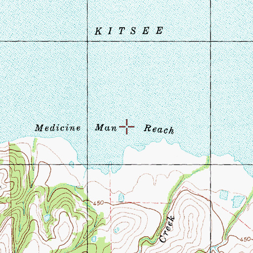 Topographic Map of Medicine Man Reach, TX