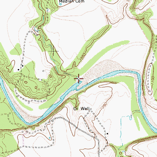 Topographic Map of Medlan Branch, TX