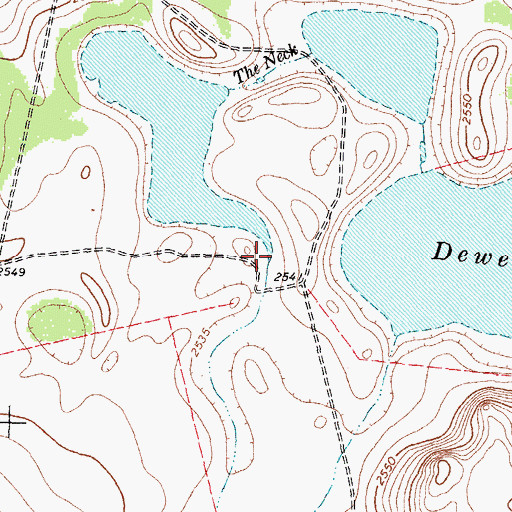 Topographic Map of Meyers Draw, TX