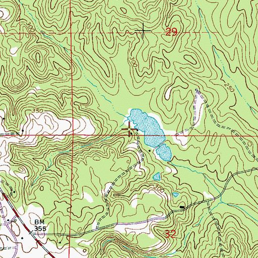 Topographic Map of H and Y Hunting Lodge, AL