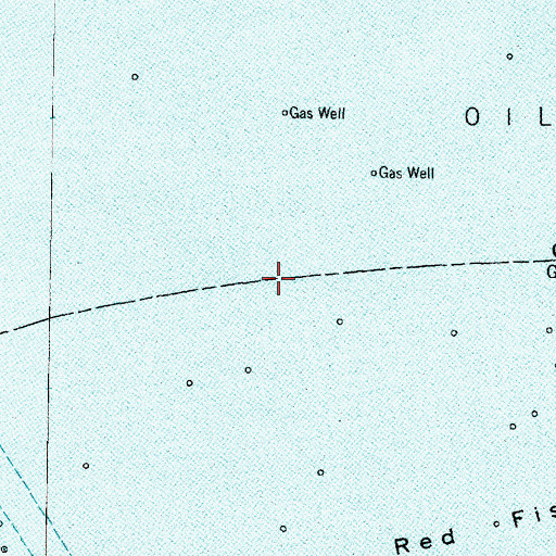 Topographic Map of Middle Pass, TX