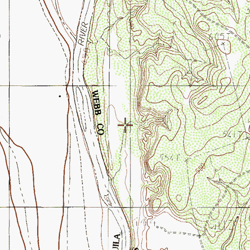 Topographic Map of Miller Ranch, TX
