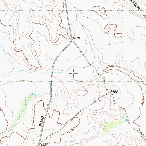 Topographic Map of Miller Ranch, TX