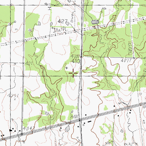 Topographic Map of Mine Number Five, TX