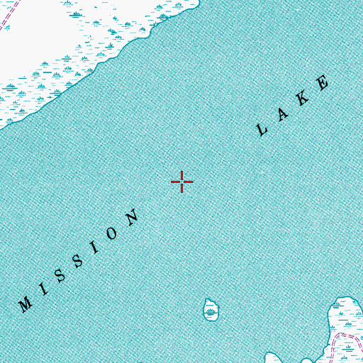 Topographic Map of Mission Lake, TX