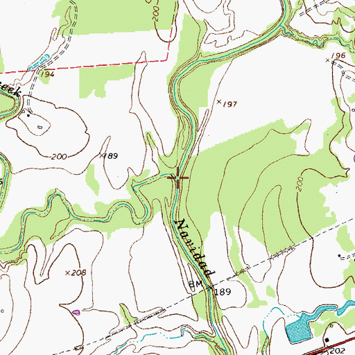 Topographic Map of Mixon Creek, TX
