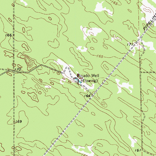 Topographic Map of Mojado Well, TX