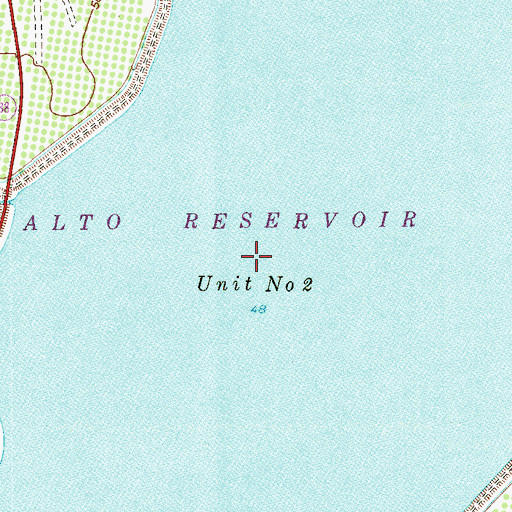 Topographic Map of Delta Lake, TX