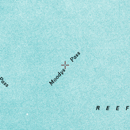 Topographic Map of Moodys Pass, TX