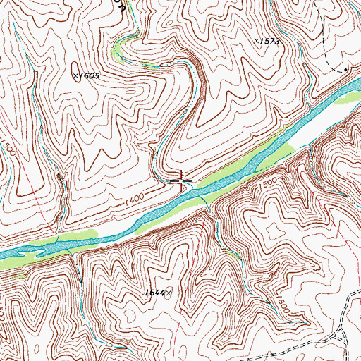 Topographic Map of Moose Canyon, TX