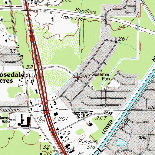 Topographic Map of Mount Evergreen, TX