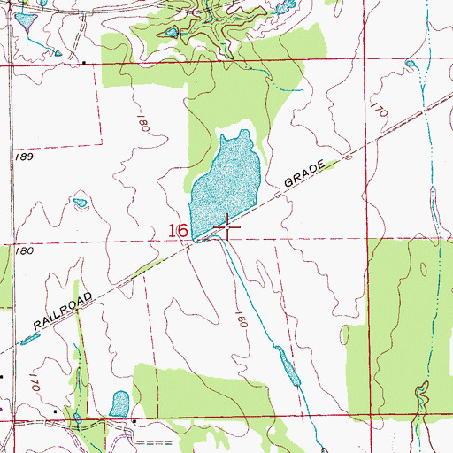 Topographic Map of Norwoods Pond, AL