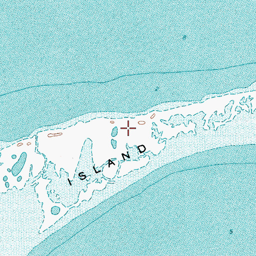 Topographic Map of Mud Island, TX