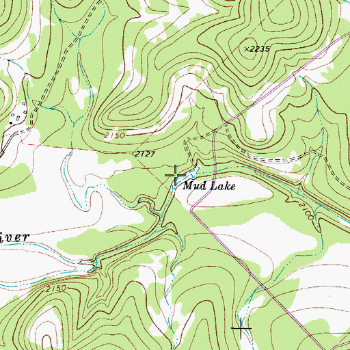 Topographic Map of Mud Lake, TX