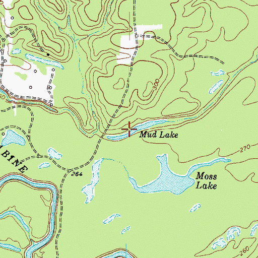 Topographic Map of Mud Lake, TX