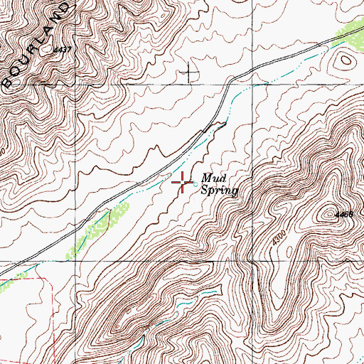Topographic Map of Mud Spring, TX