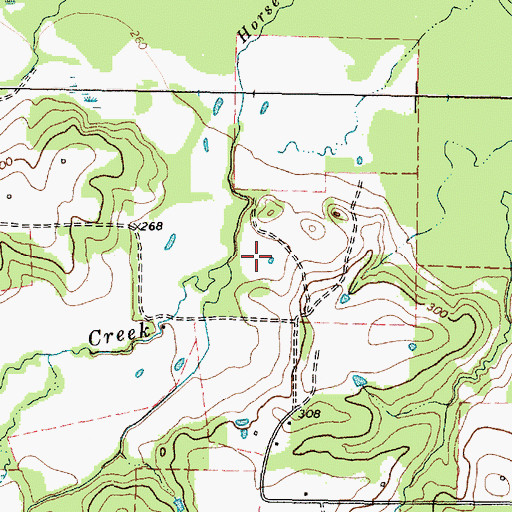 Topographic Map of Mule Creek, TX