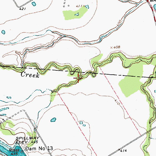 Topographic Map of Munger Branch, TX