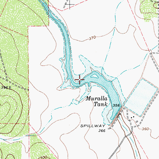 Topographic Map of Muralla Tank, TX