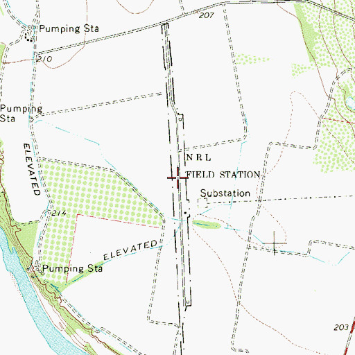 Topographic Map of NRL Field Station, TX