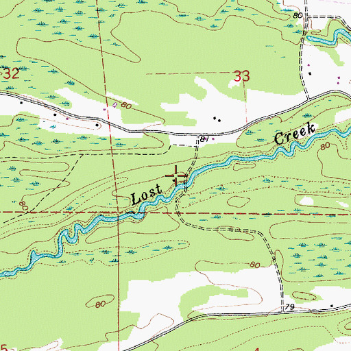 Topographic Map of Reeds Hunting Lodge, AL