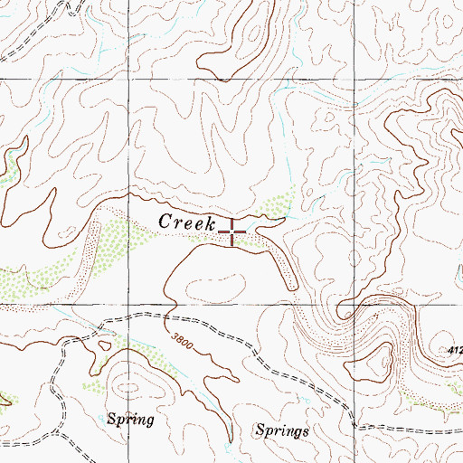Topographic Map of Navajo Creek, TX