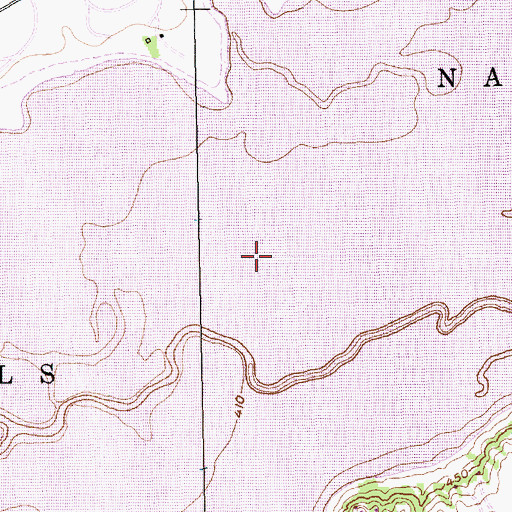Topographic Map of Navarro Mills Lake, TX