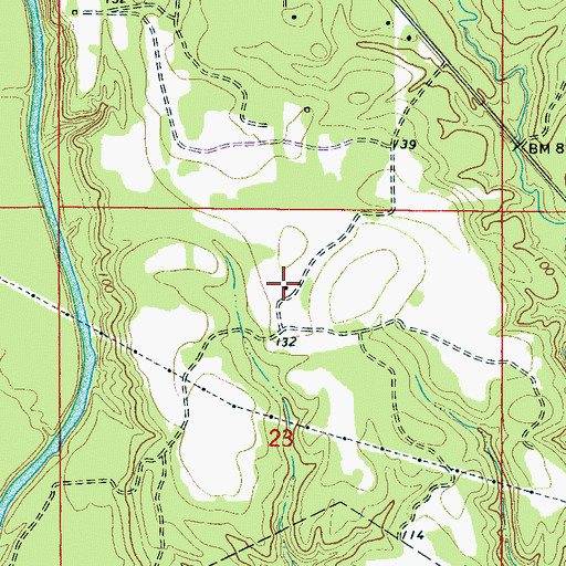 Topographic Map of Rooster Ridge Hunting Lodge, AL