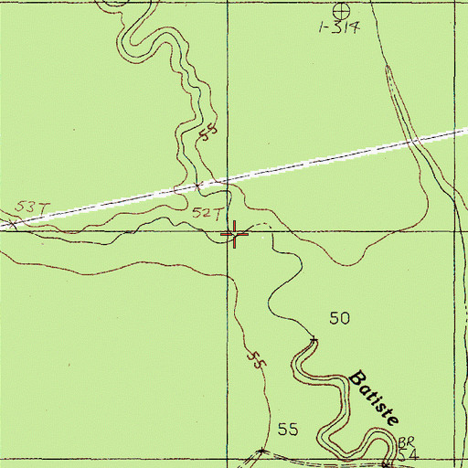 Topographic Map of Neds Gully, TX