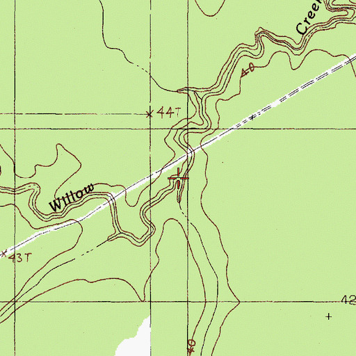 Topographic Map of Negro Gully, TX