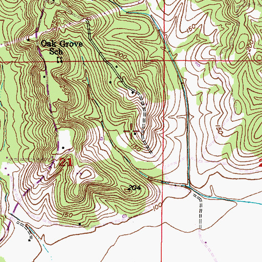 Topographic Map of Ruzic Hunting Club, AL