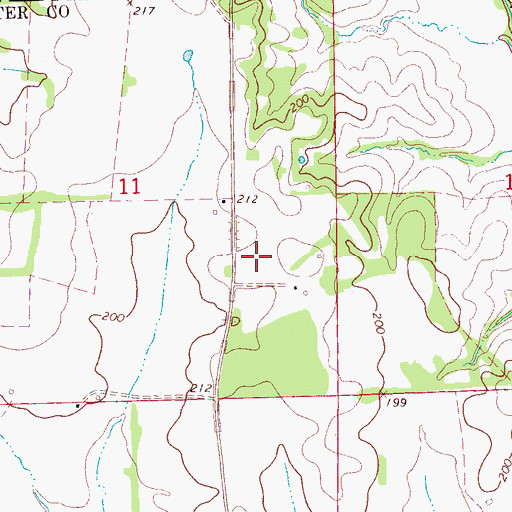 Topographic Map of Sherman, AL