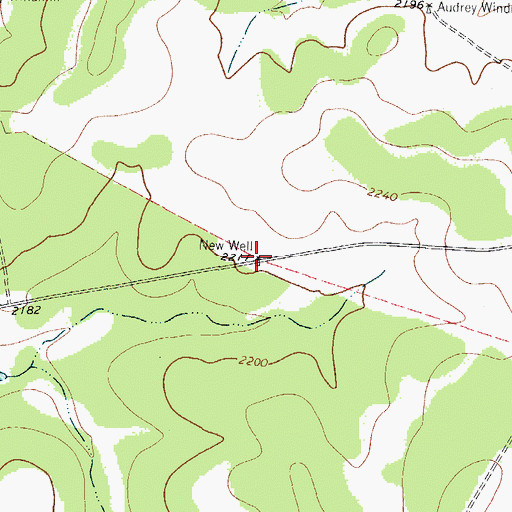 Topographic Map of New Well, TX