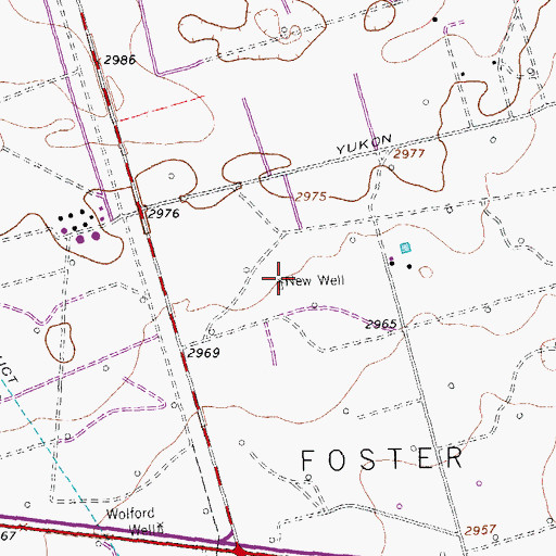 Topographic Map of New Well, TX