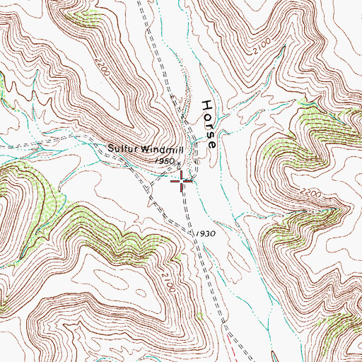 Topographic Map of New Well Canyon, TX