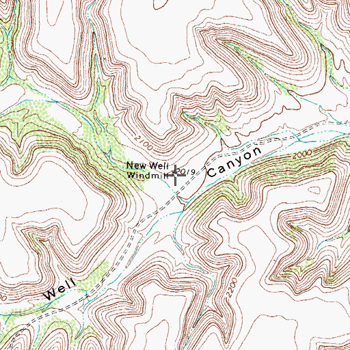 Topographic Map of New Well Windmill, TX
