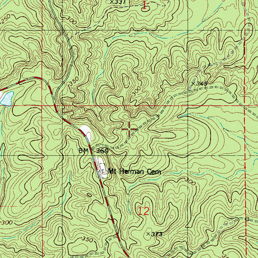Topographic Map of Smiths Chapel (historical), AL