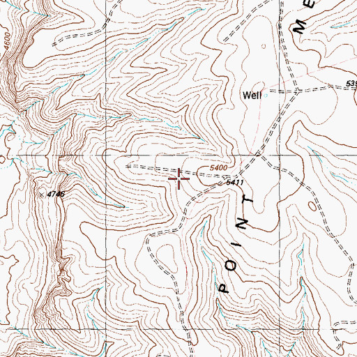 Topographic Map of Mine Point Mesa, TX