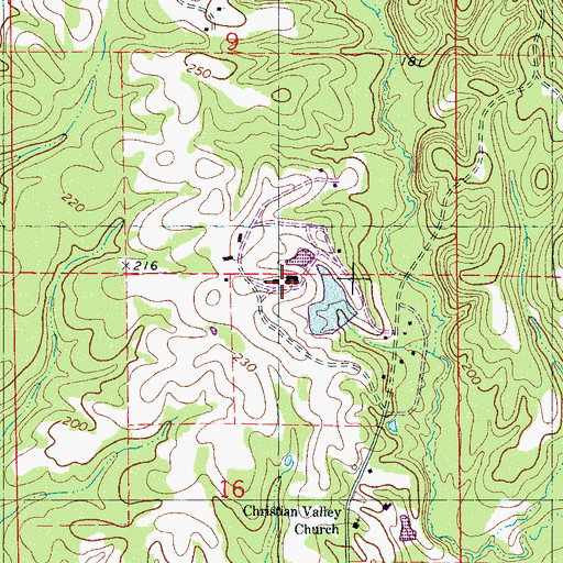 Topographic Map of Southern Sportsman Lodge, AL