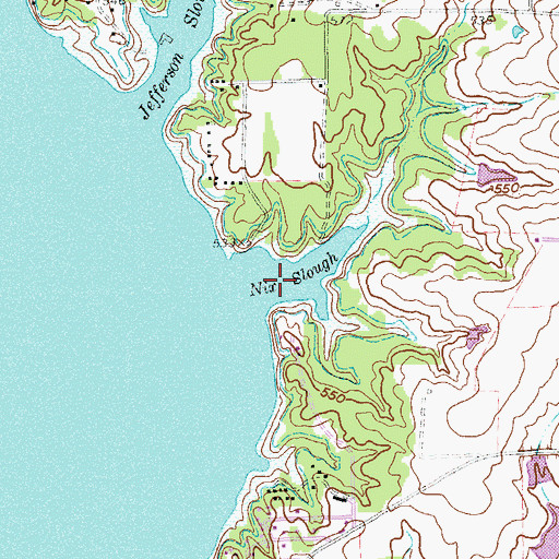 Topographic Map of Nix Slough, TX