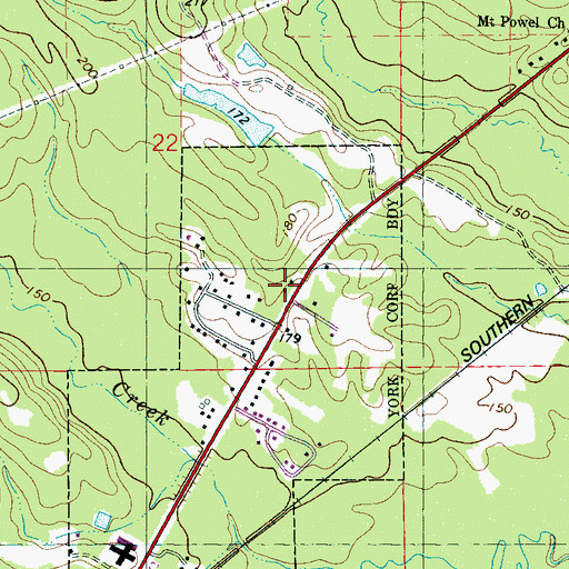 Topographic Map of Sparkman (historical), AL
