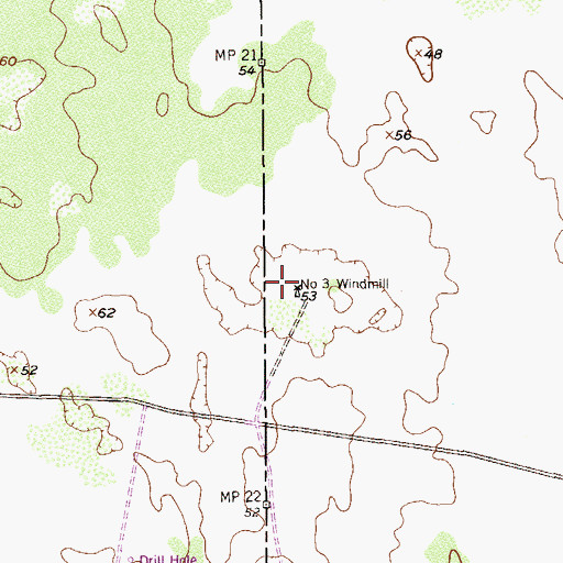 Topographic Map of Number Three Windmill, TX