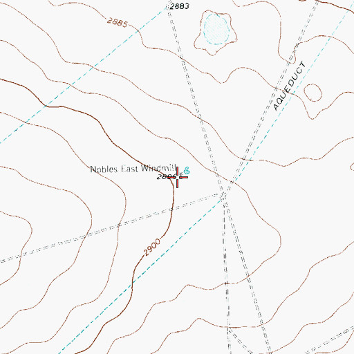 Topographic Map of Nobles East Windmill, TX