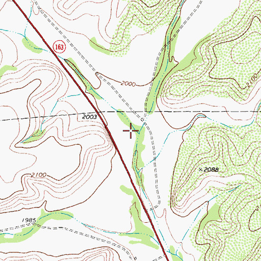 Topographic Map of Noelke Draw, TX